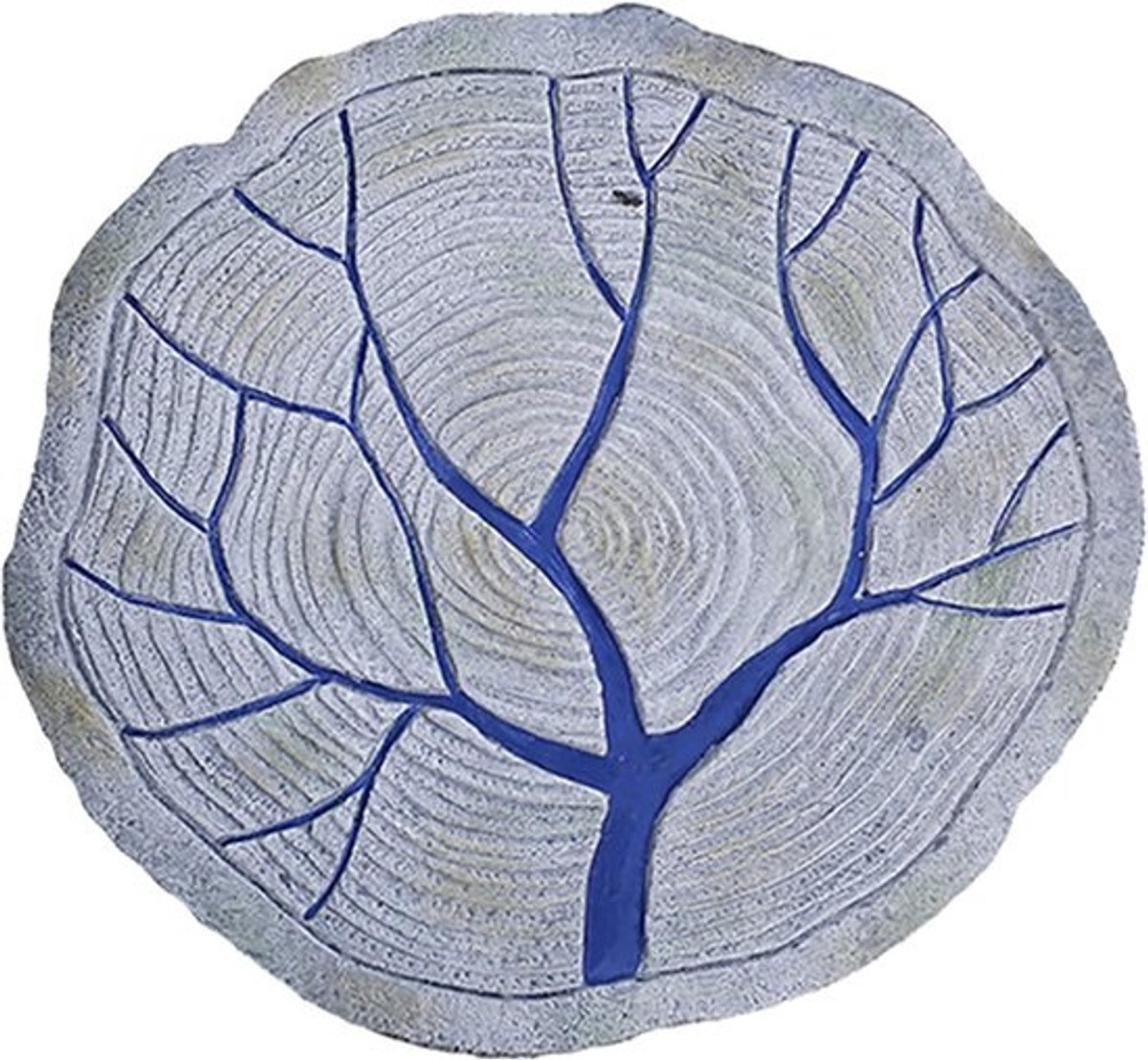 Tuinstapsteen - Decoratieve steen - Pad aanleggen - Boomstampatroon - 34 x 31 cm