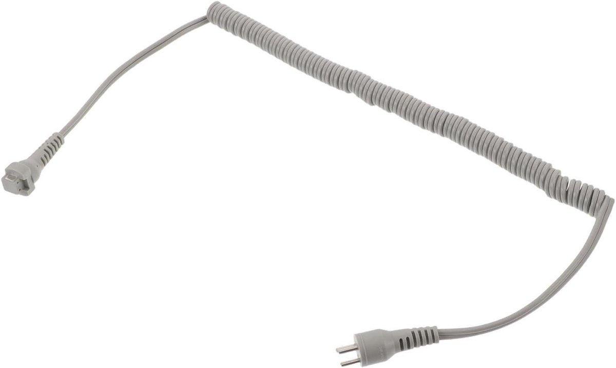 Vervangingssnoer Nagelfrees - Manicure Handstuk Kabel - Professioneel Gebruik - Flexibele Spiraalkabel - 62 cm - Grijs