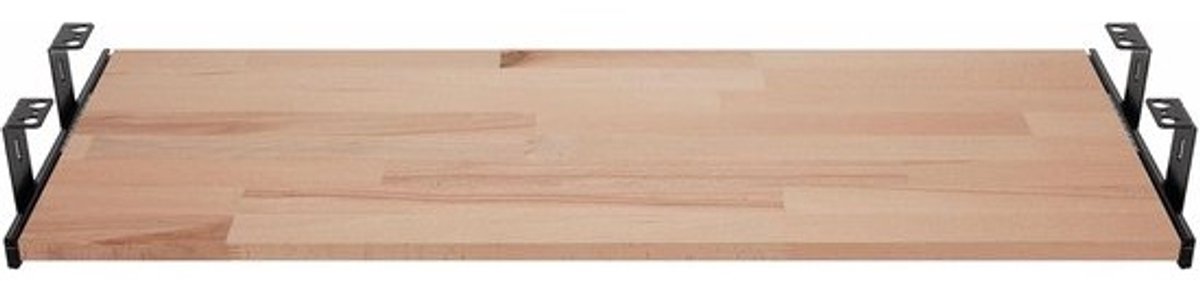 Uitschuifbare Toetsenbordlade met Plank en Zwarte Ladegeleiders (600x400mm)