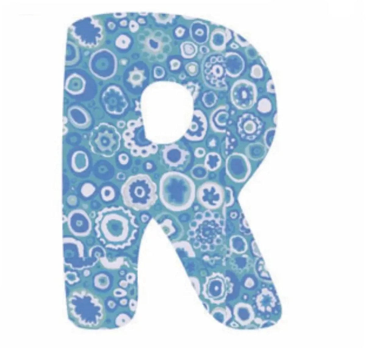 Lilipinso stickers blauwe letter r