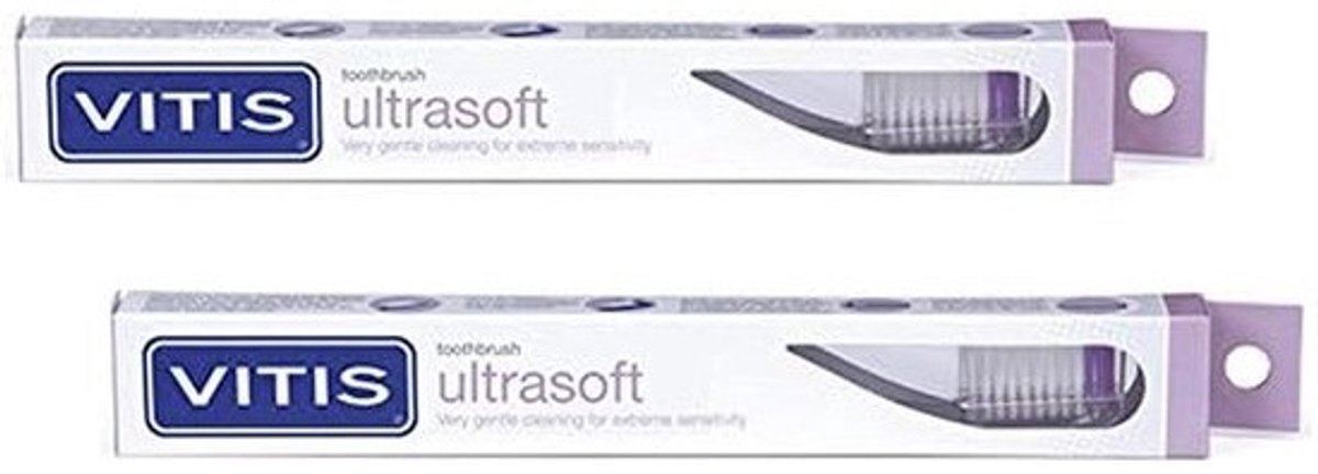 Vitis Tandenborstel Ultrasoft 2 Stuks – Extra Zacht voor Gevoelig Tandvlees en Postoperatieve Verzorging