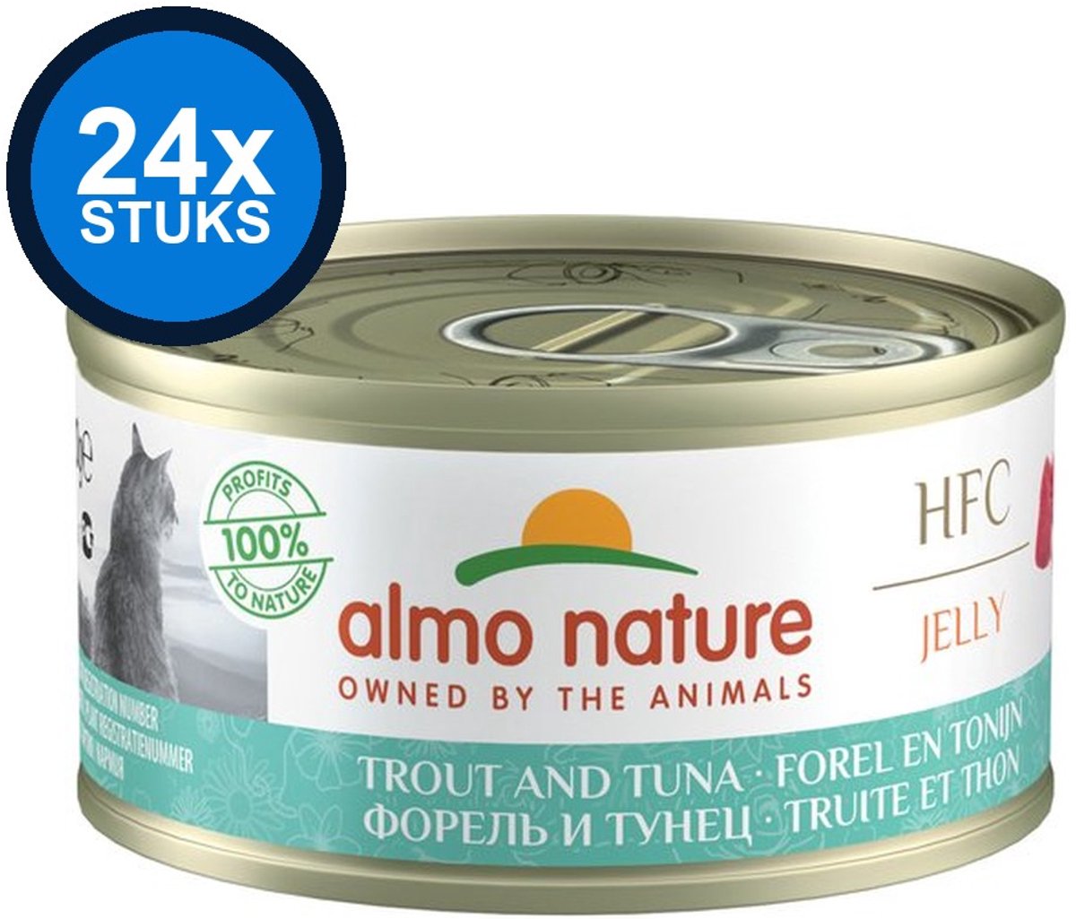 Almo Nature HFC - Kattenvoer - Jelly Forel & Tonijn - 24x70g