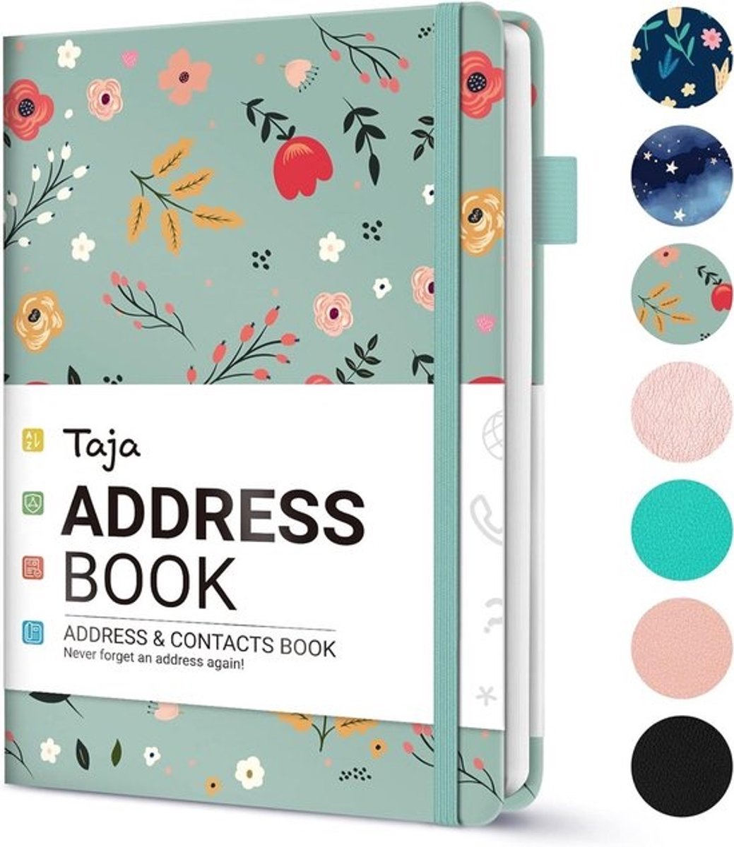 Adresboek met Alfabetische Tabs - Groot Formaat en Hardcover voor Contactpersonen