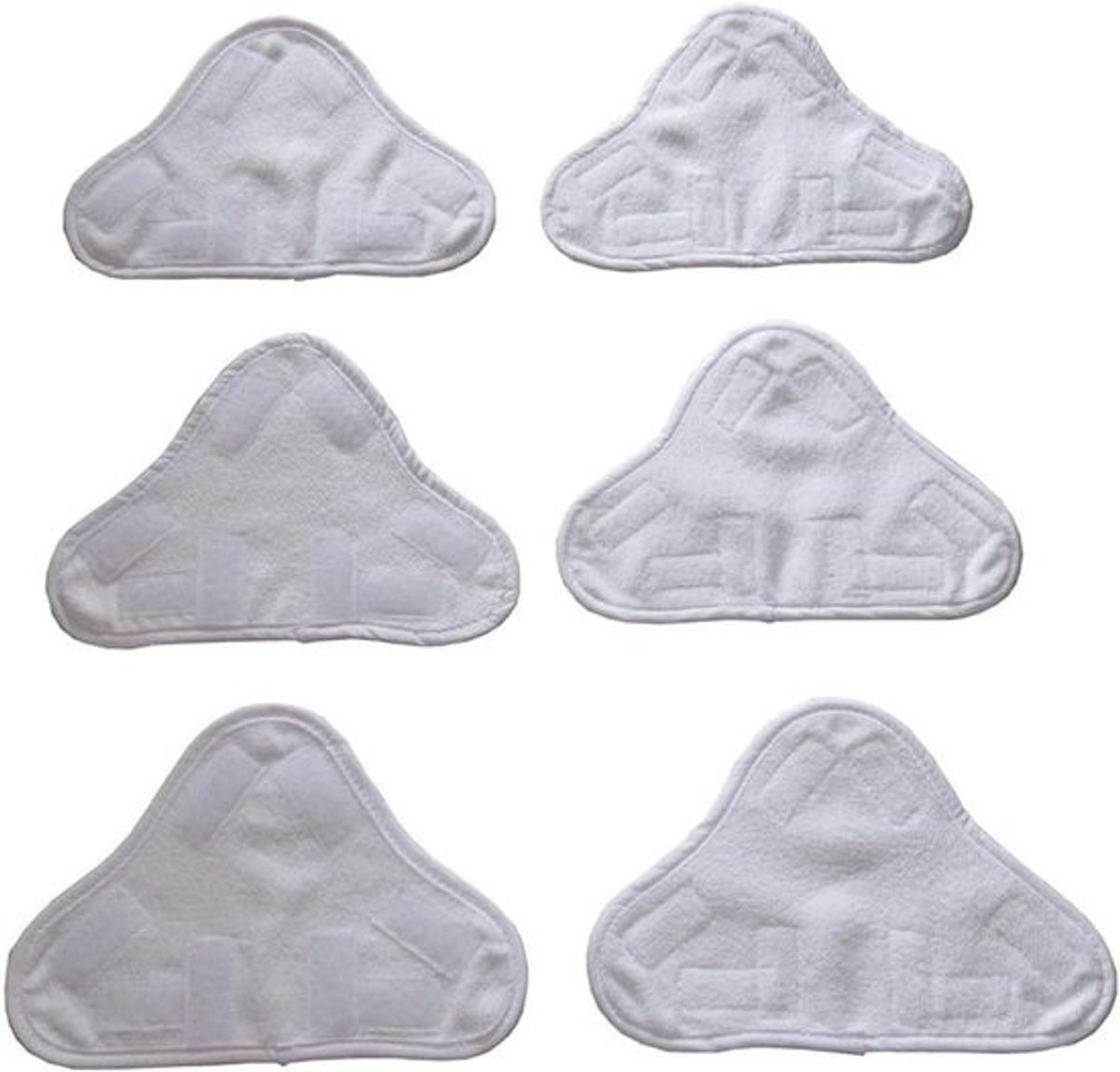 Set van 6 Verwisselbare Microvezel Vloerpads voor Stoomreinigers