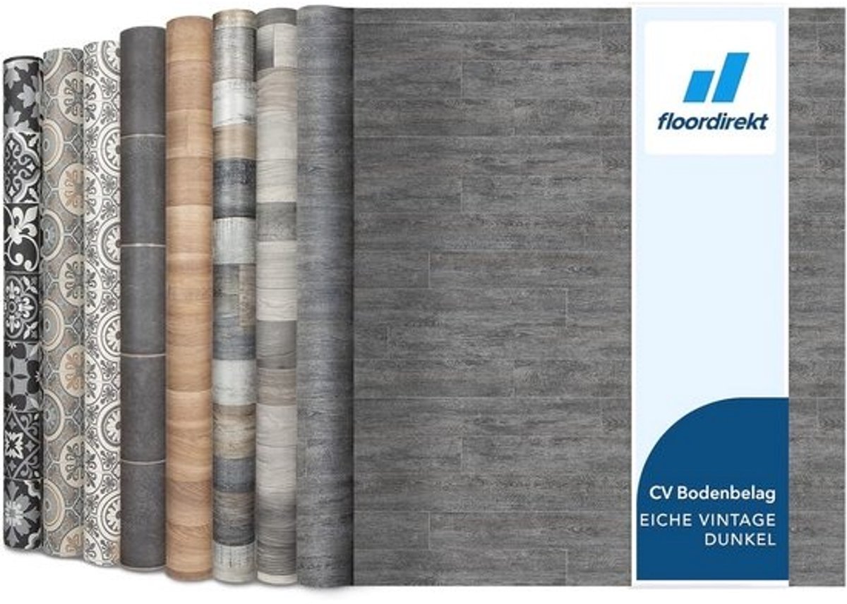 PVC Vloer per Meter - Vinyl Vloer voor Keuken en Balkon, Hout- en Steeneffect, Robuust en Onderhoudsvriendelijk