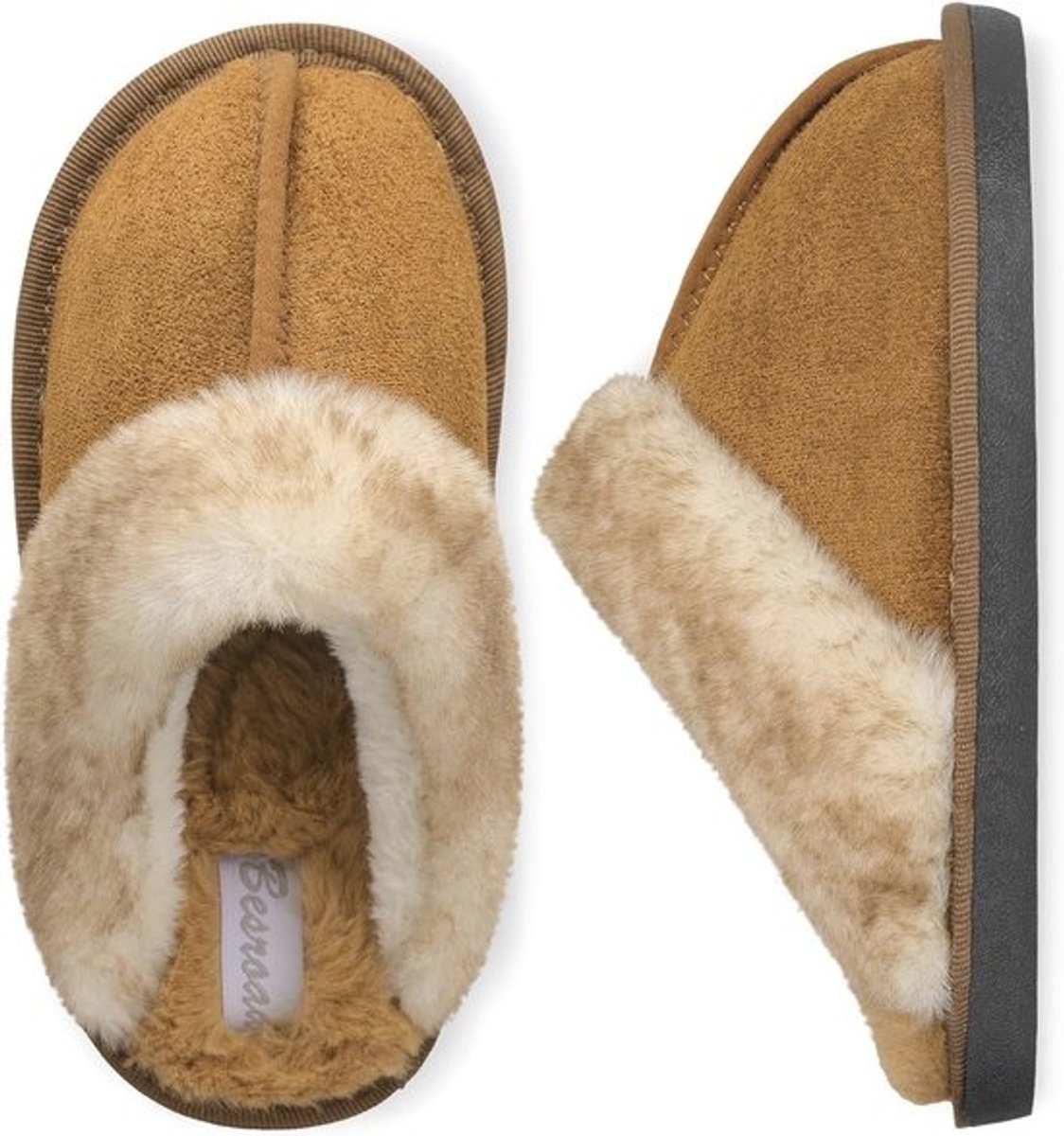 Donsige Kinderpantoffels voor Meisjes en Jongens - Warme Traagschuim Huisschoenen