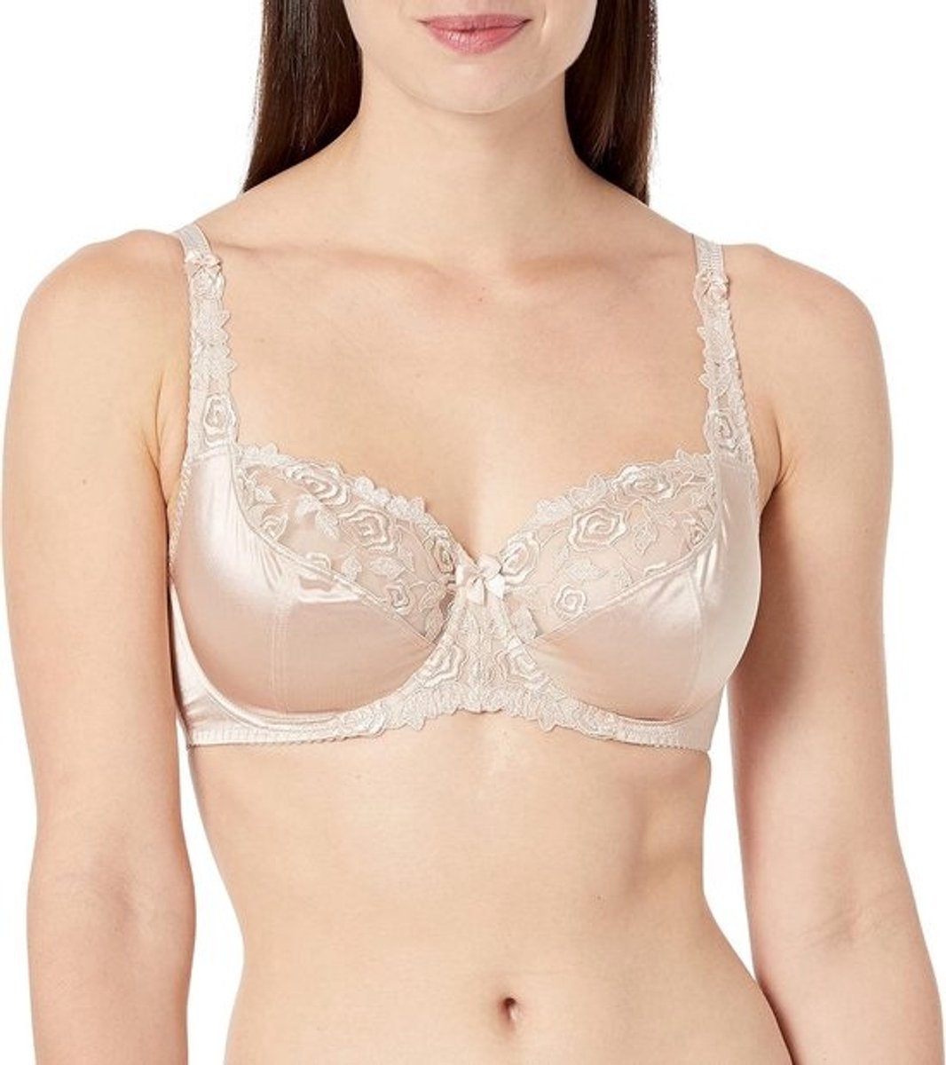 Floral Lace Balcony Bra met Ondersteunende Demi Cups