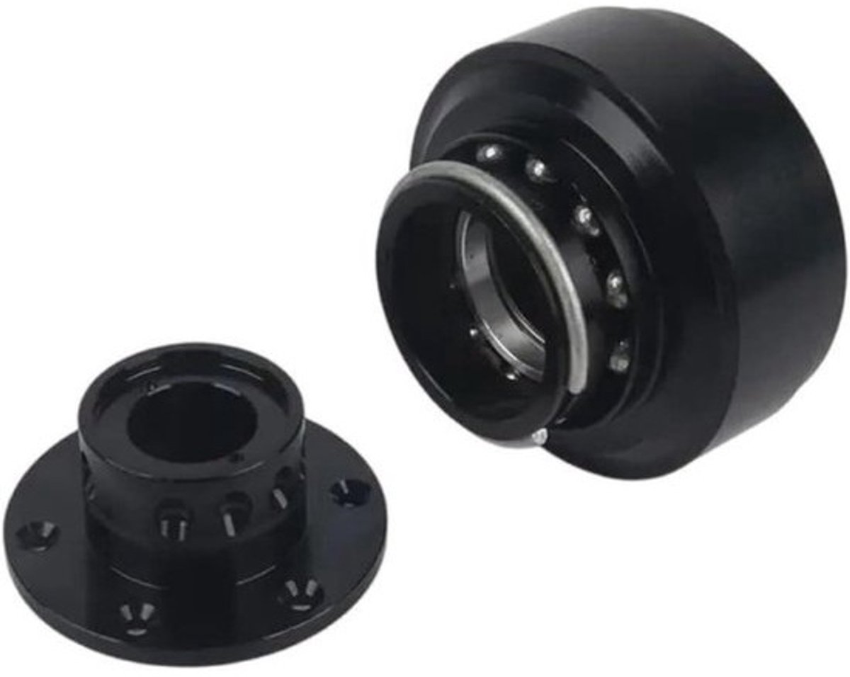 Stuurwiel Adapter - Snelle Ontkoppeling - Race Simulators - Aluminium Legering - 8.2 x 7cm - Zwart Rood
