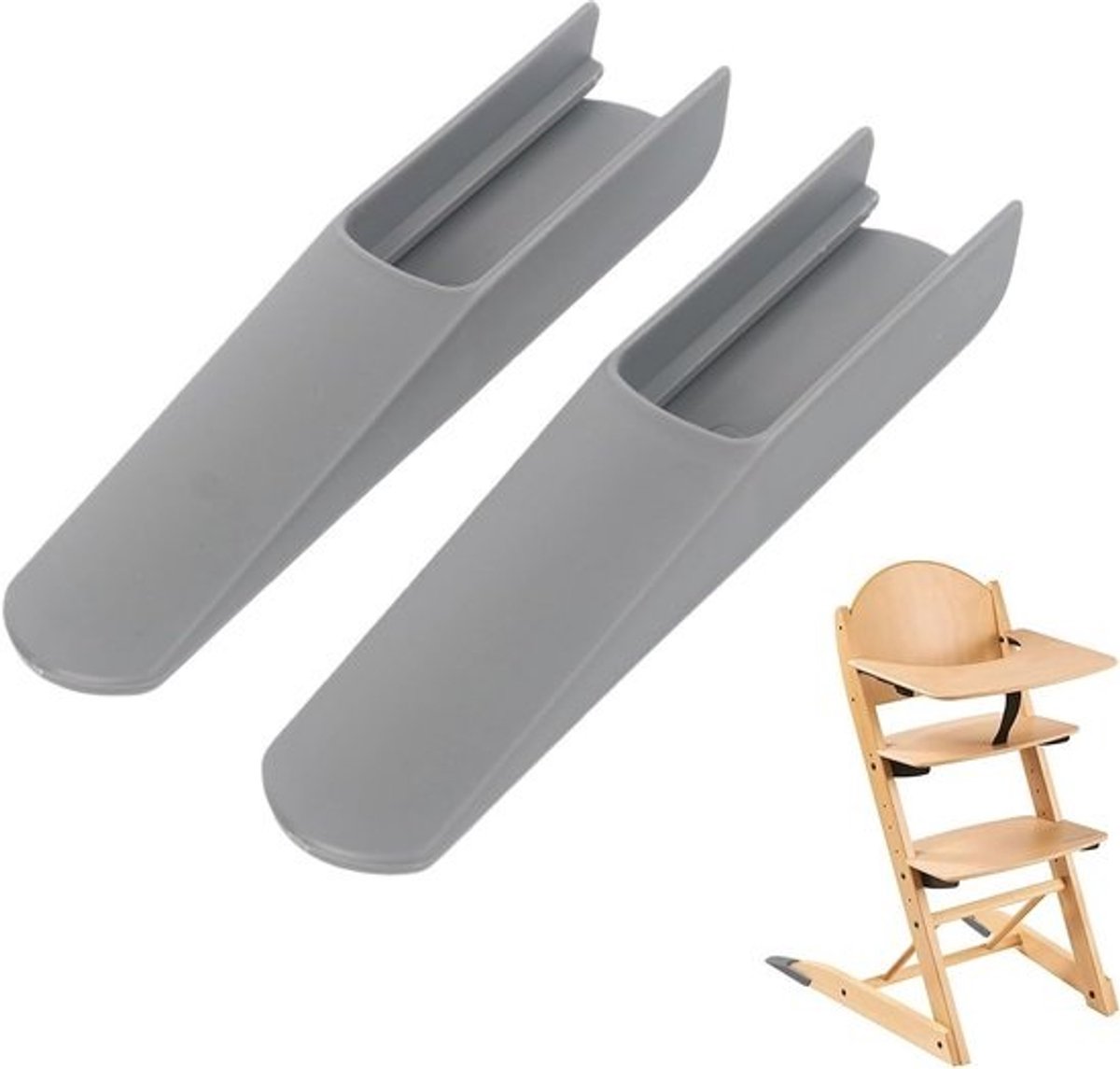 2 Stuks Kinderstoel Voeten en Kantelbescherming voor Kinderstoel - Universele Trap Voetsteun en Stabilisator
