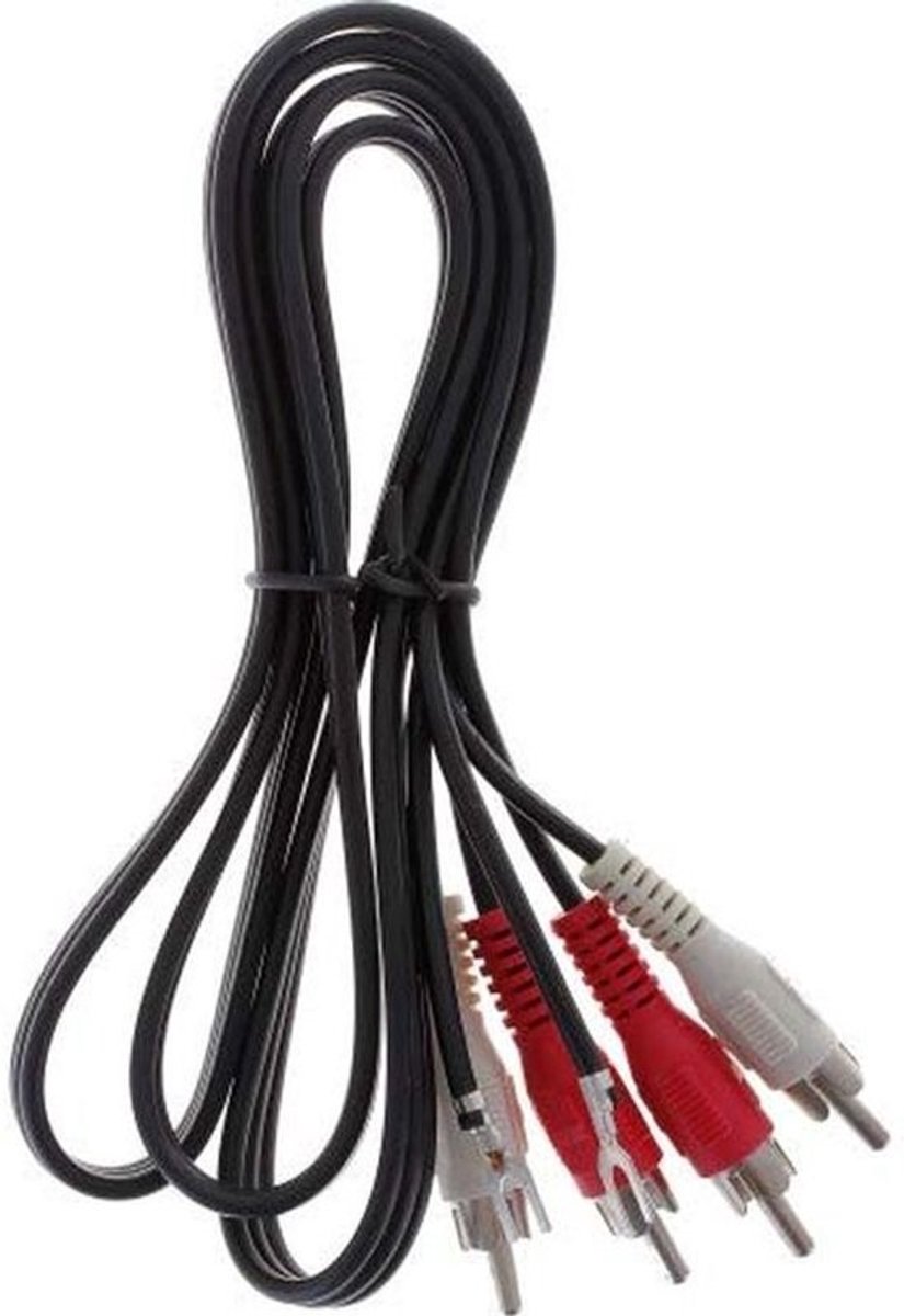 RCA Audio Kabel met Aardingsdraad voor Platenspelers en HiFi
