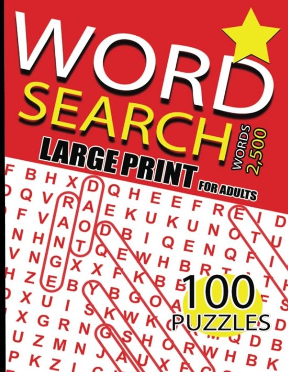 Word Search 2500 Word Large Print for Adults: 100 Themed Puzzles: Keep Your Mind in its Prime