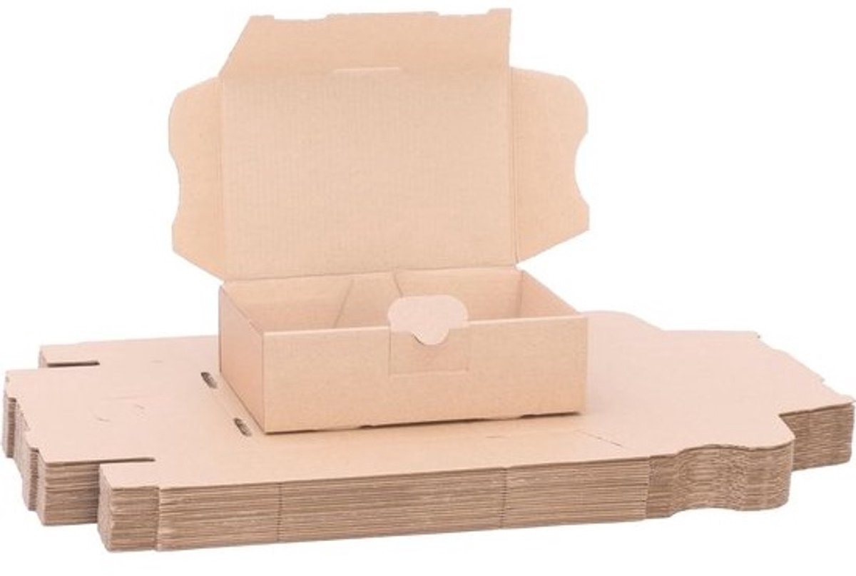 100 Stuks Maxi Brievenbus Doosjes Bruin 160x110x50 mm voor Boekverzending