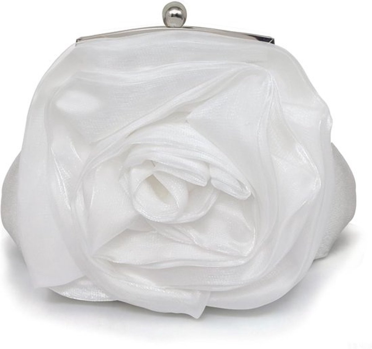 Elegante Dames Avondtas met Bloemenmotief - Kleine Schoudertas voor Bruiloft of Feest