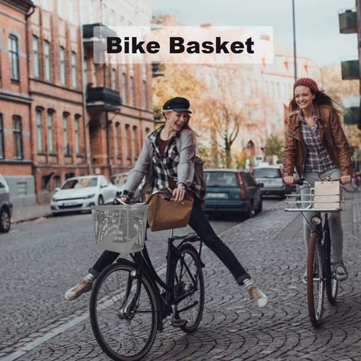 Grote Kunststof Voor-mand voor Fiets en Mobiliteitsscooter