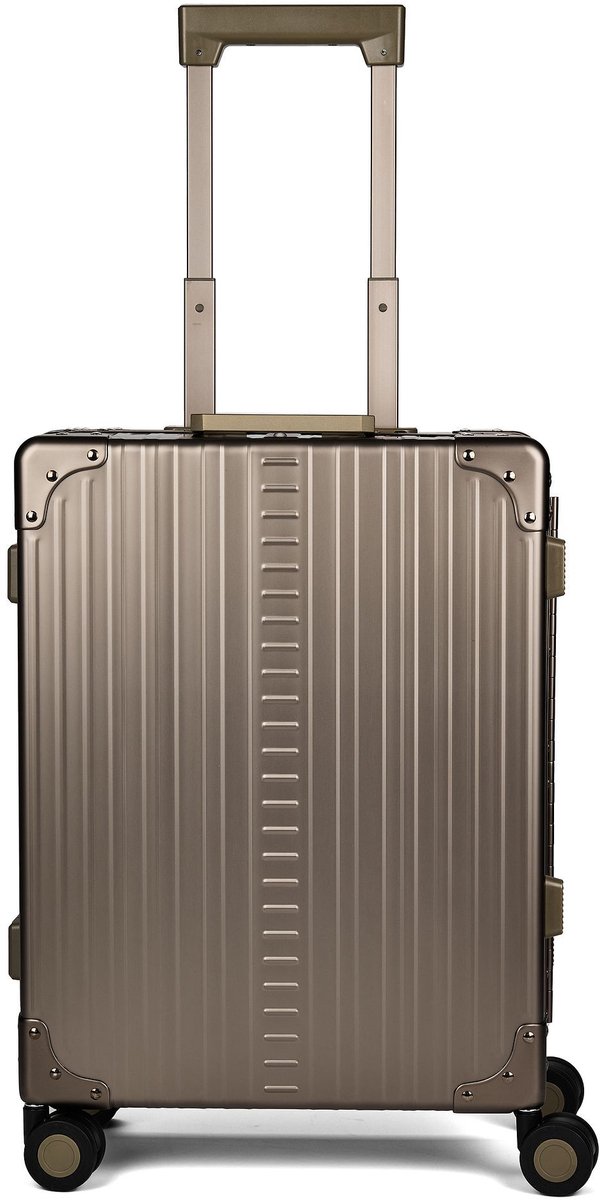 Aleon Traveler International aluminium cabinewagen met 4 wielen, 55 cm - Harde bagage - TSA slot - bronze