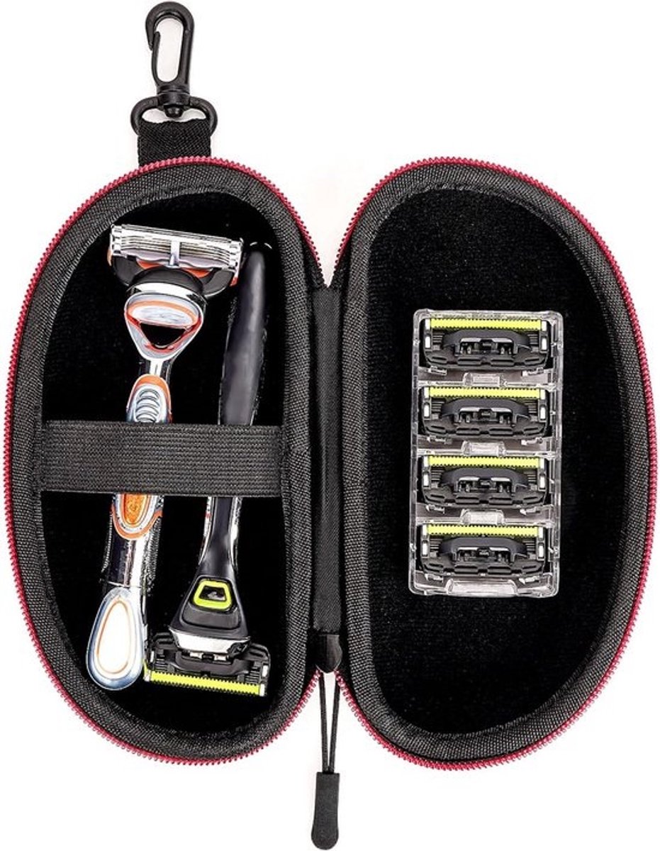 Waterdichte Scheermes Reistas voor Heren - Beschermhoes voor Scheermesjes en Elektrische Razors - Compact EVA Opbergdoos