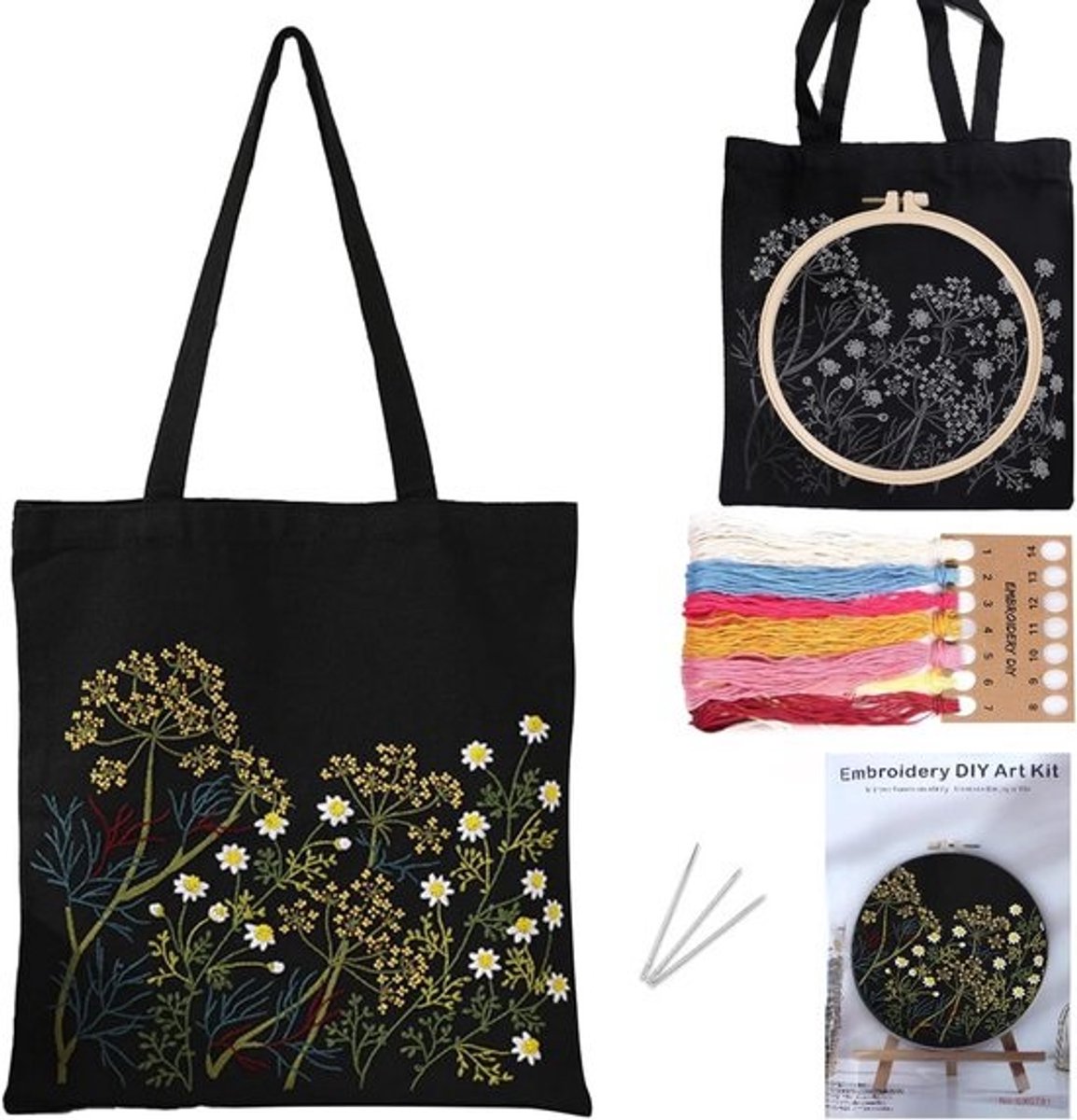 Borduurpakket Canvas Tas met Patroon voor Beginners en Volwassenen