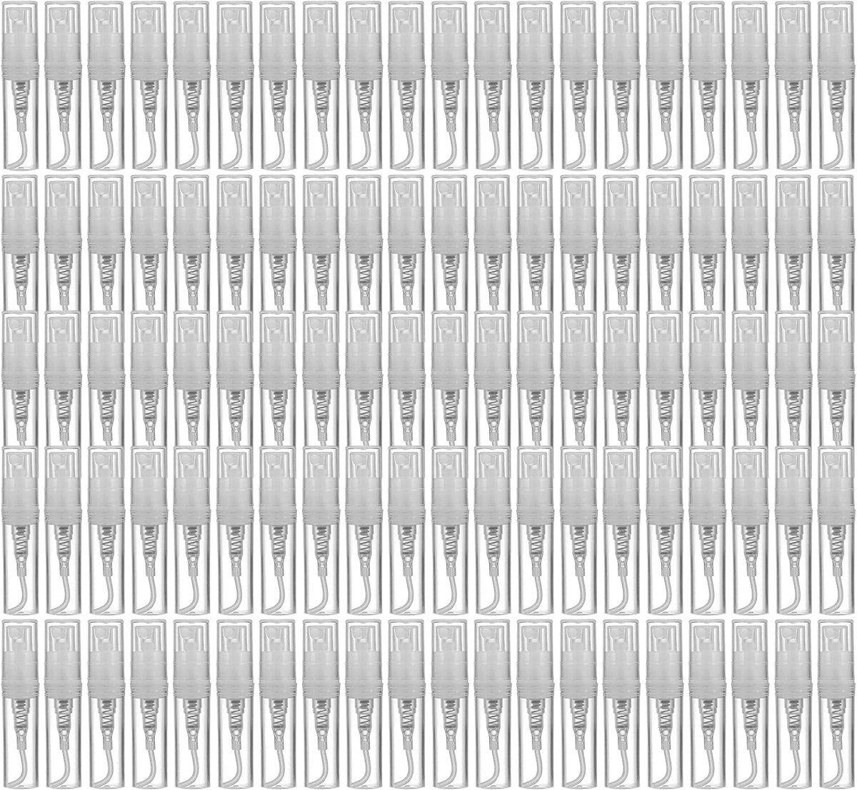 Lege Sprayflessen voor Parfum Atomizer, 2 ml, 100 Stuks - Ideaal voor Reizen, DIY en Geschenken