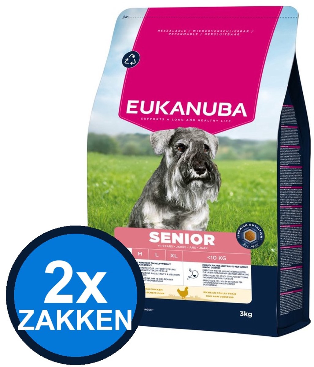 Eukanuba Eukanuba - Life Care Dog Senior Small Chicken - Hondenvoer Droogvoer - 3 kg