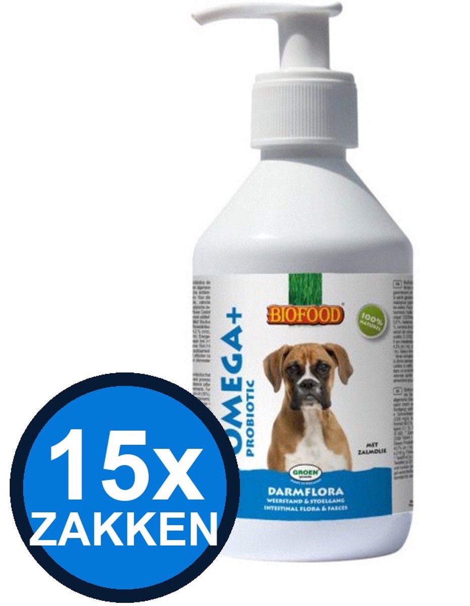 15x Biofood - Omega+ Probiotic - Hondenvoer Droogvoer - 250 g