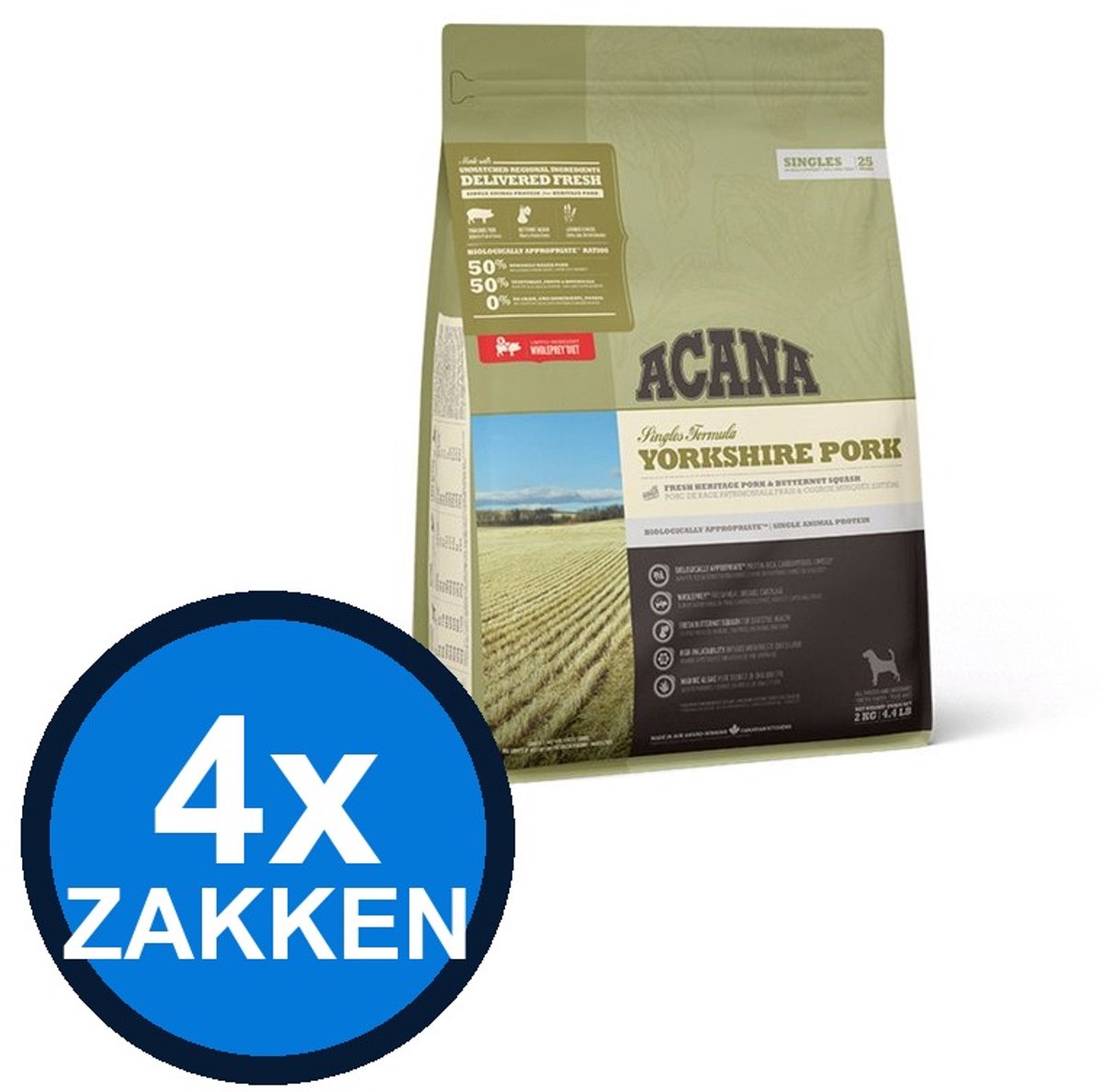 Acana Acana - Singles Yorkshire Pork - Hondenvoer Droogvoer - 2 kg