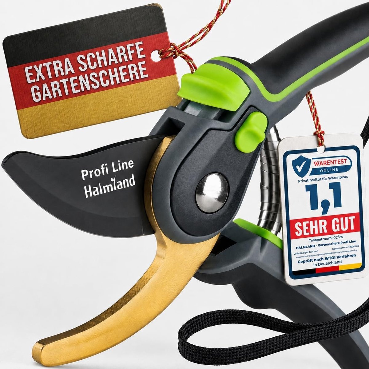 Premium Snoeischaar - SK5 Staal - Teflon Antiaanbaklaag - Ergonomisch Ontwerp - Voor Grote en Kleine Handen