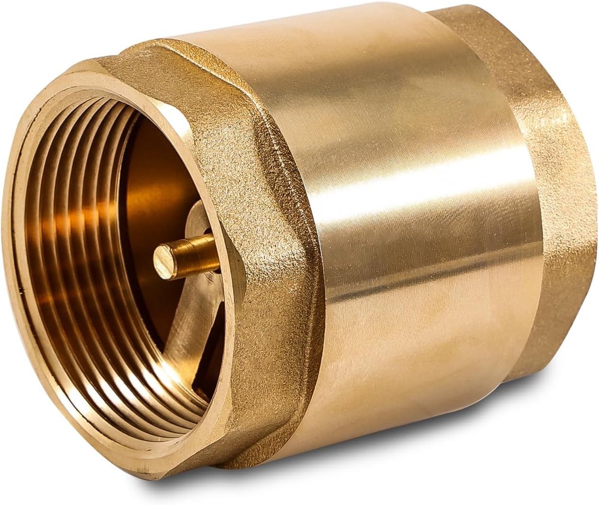 Controleklep 2" met vrouwelijke schroefdraad DN50 - Universele dubbelzijdige interne schroefdraad, verticale toepassing voor water- en gasleidingen