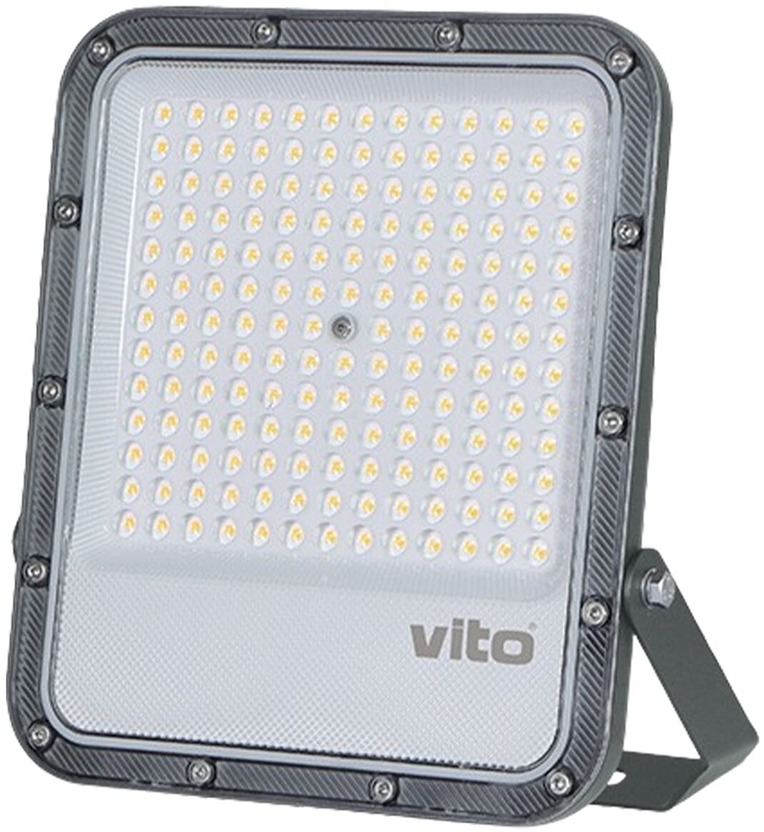 VITO Rona+ - LED Schijnwerper 100W - IK08 - 15000lm 4000K IP66 - Met OSRAM SMD LEDs - Donkergrijs - LED Floodlight