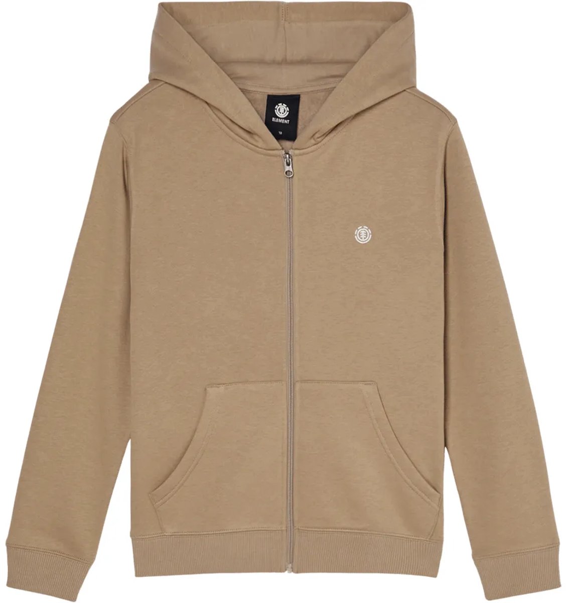 Element Icon Embroidery Sweatshirt Met Rits 12 Years Jongen Aluminum