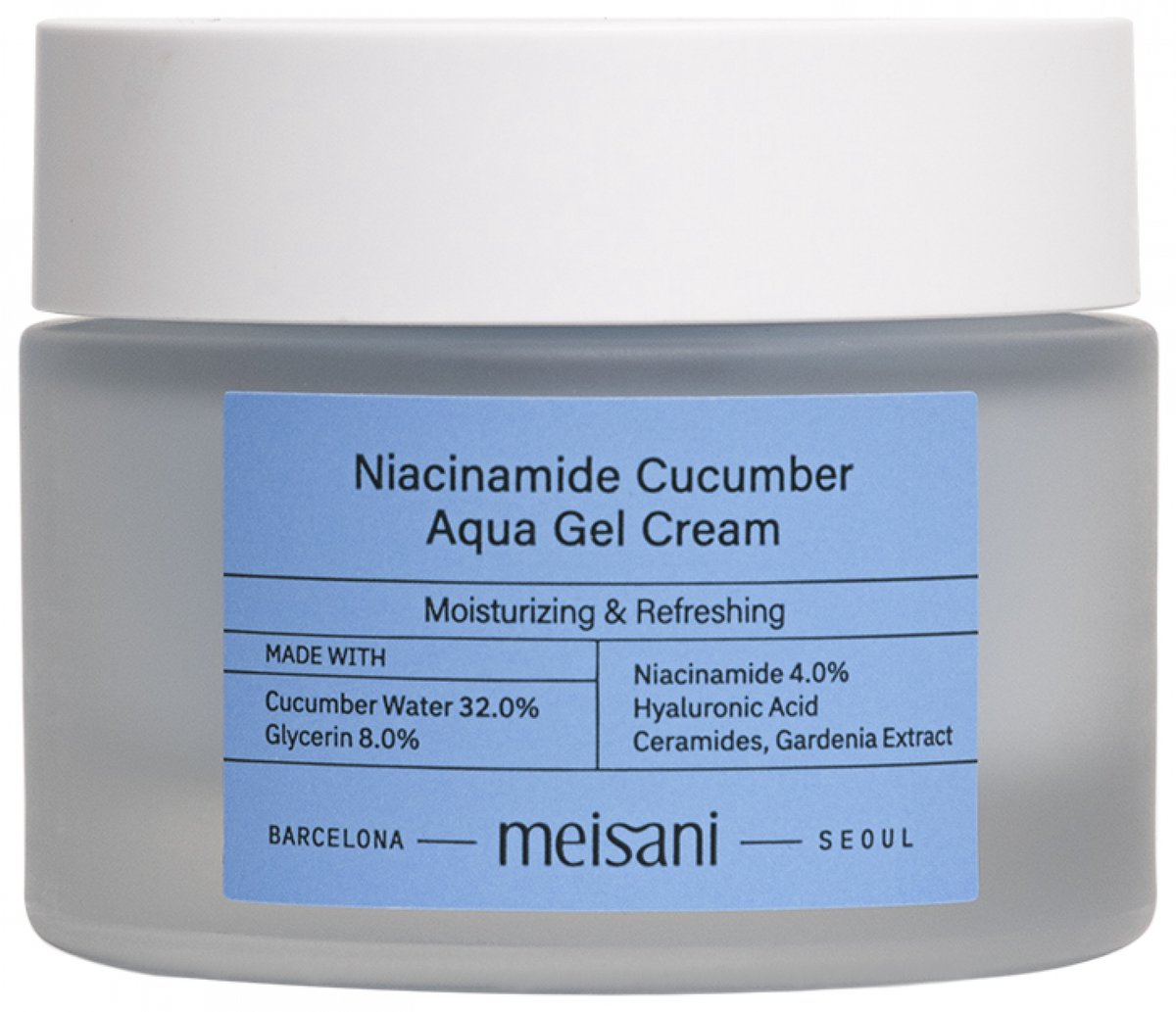 Meisani – Niacinamide Cucumber Aqua Gel Cream – 50 ml