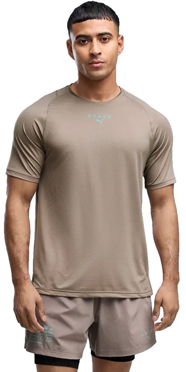 Puma X Hyrox Pwrmode T-shirt Met Korte Mouwen Man Grijs