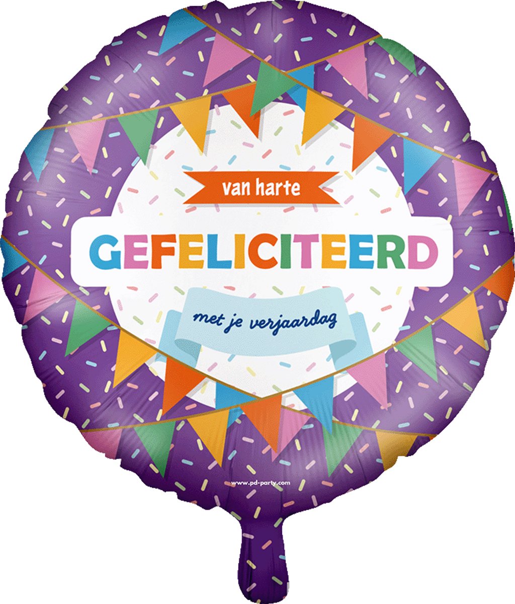 Foil balloon - Gefeliciteerd