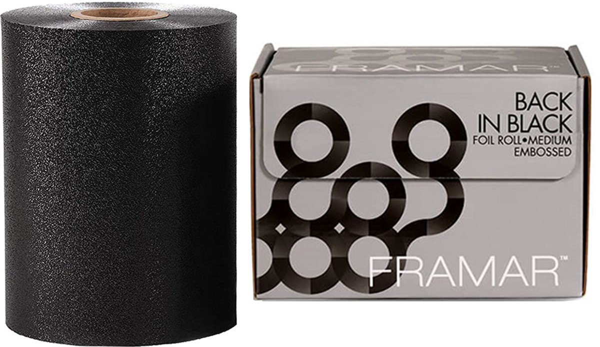 Framar - Back In Black Haarverf Folie Embossed Medium - 98 m