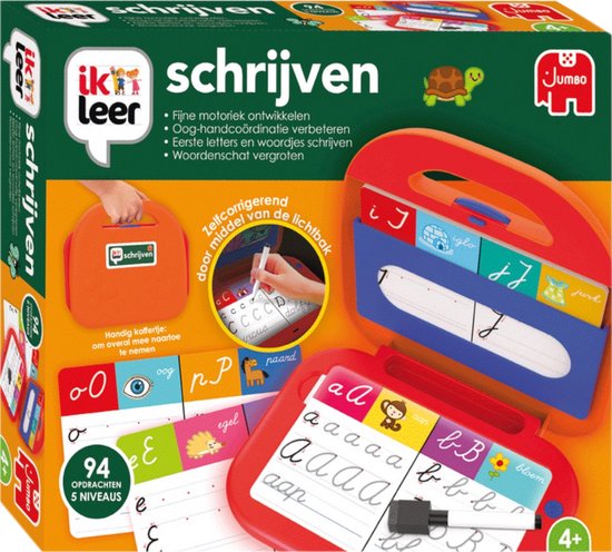 Jumbo - Ik Leer - Schrijven - Educatief spel - Vanaf 4 jaar - Speelgoed in koffer