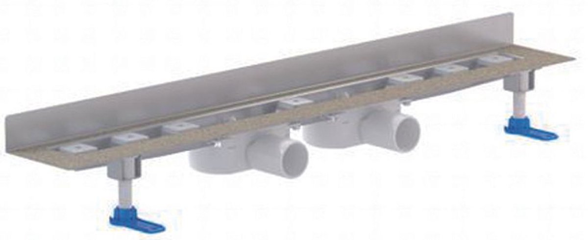 DALLMER douchegoot CeraLine Nano 2 Afvoeren, B 1200mm, DN 50 Totale hoogte 68mm, 522375