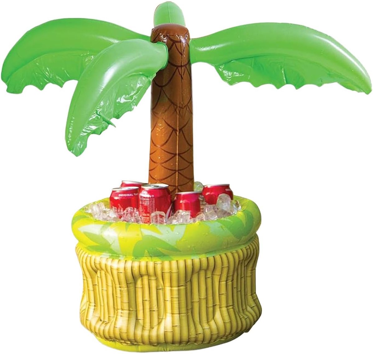 Opblaasbare Palm Drinkkoeler - Koelbox IJsemmer - Feestdecoratie - Stijlvol Design - 70 x 68 x 30 cm - Kokosnoot