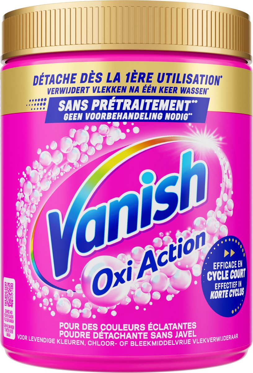 Vanish Oxi Action Vlekverwijderaar Poeder - Gekleurde Was - 940g
