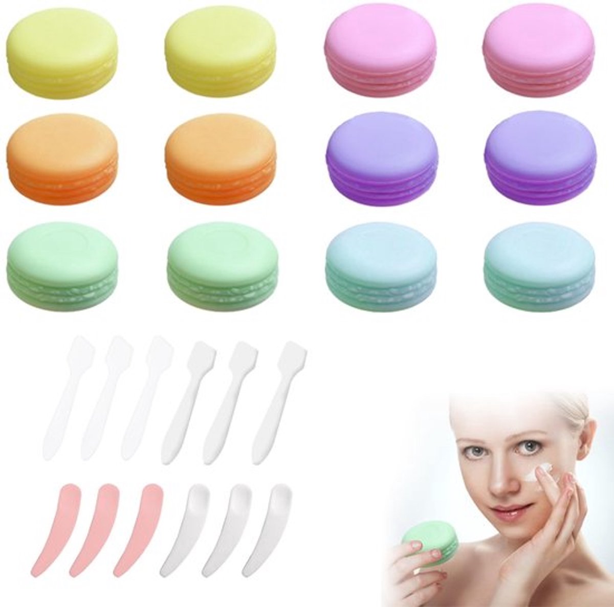 Virtubuy - Kleine Reistubetjes - Herbruikbare Cosmetische Potjes - Lekvrij en
