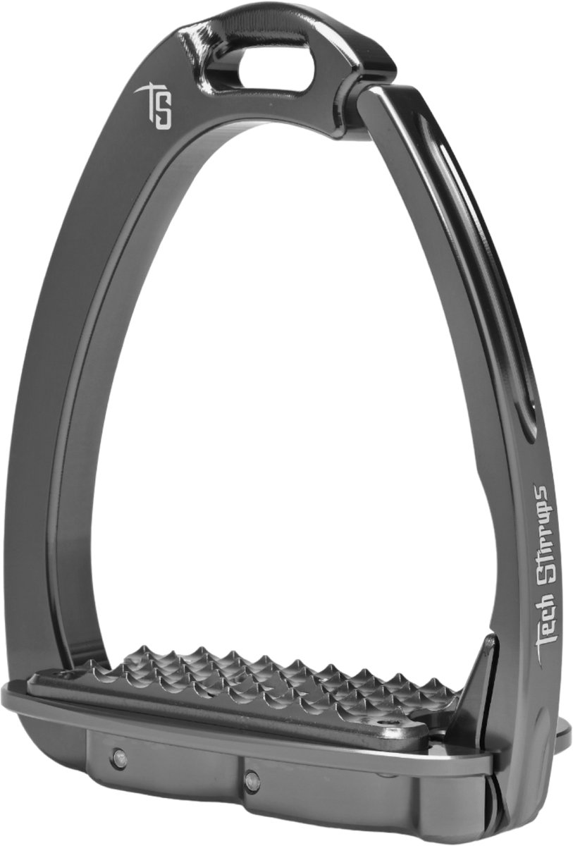 Tech Stijgbeugels Venice EVO Schuin Swarovski-Titanium-Kristal Zilvernacht