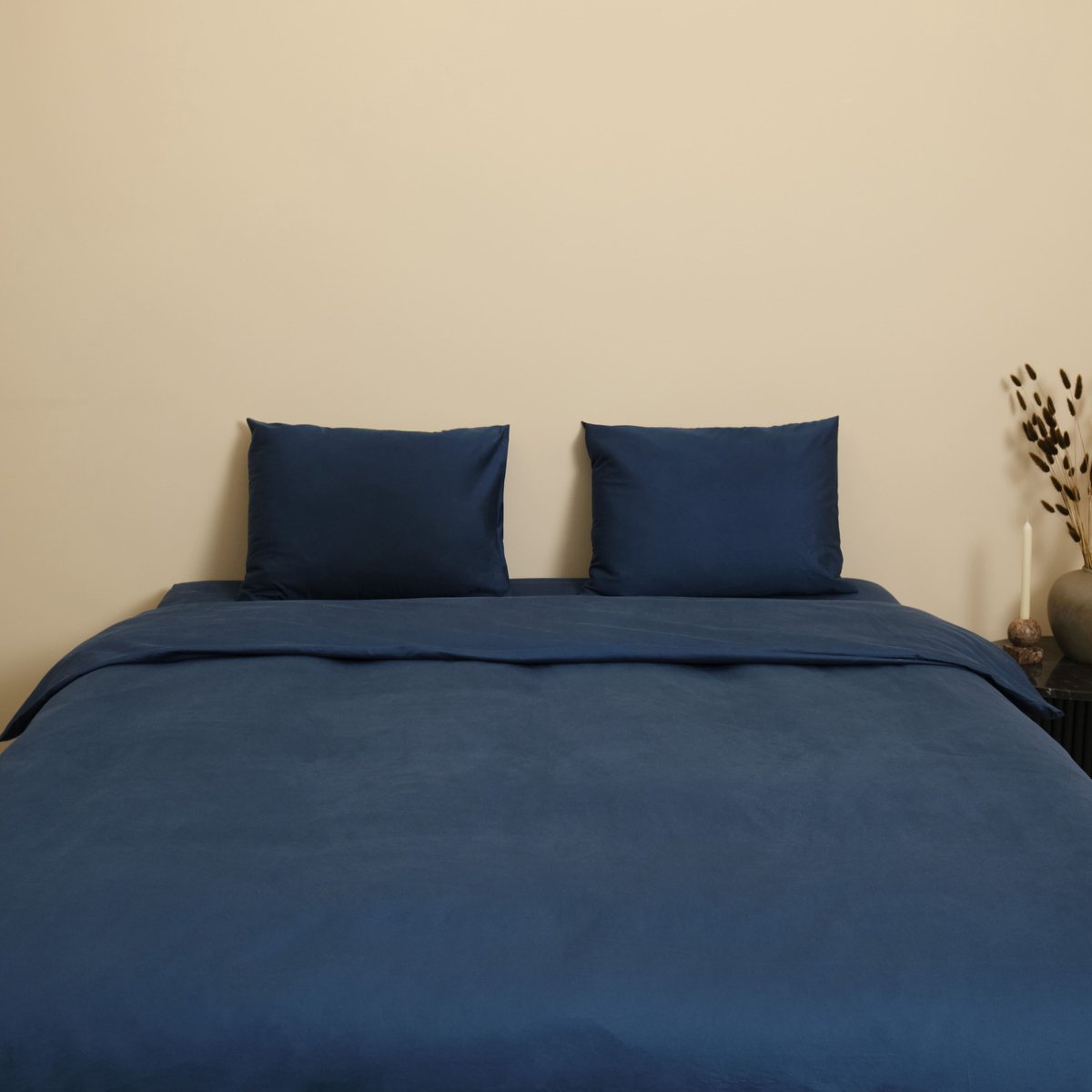 Sheetz Happen Dekbedovertrek 240x220 cm - Blauw - Katoensatijn - 400TC - 100% Katoen