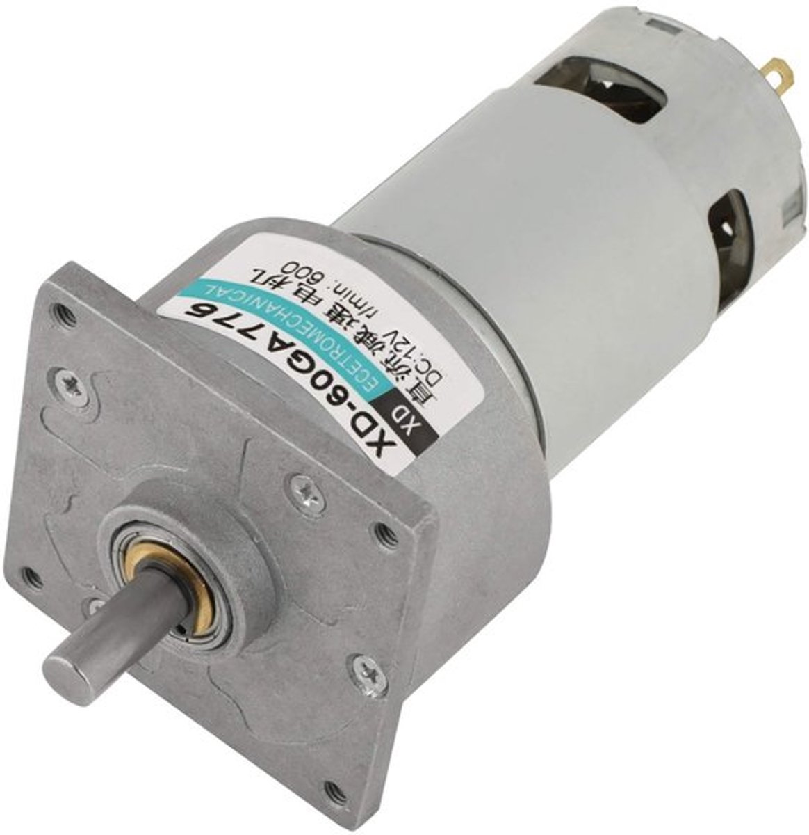 Mini DC motor met versnellingsbak en verstelbare zetelen