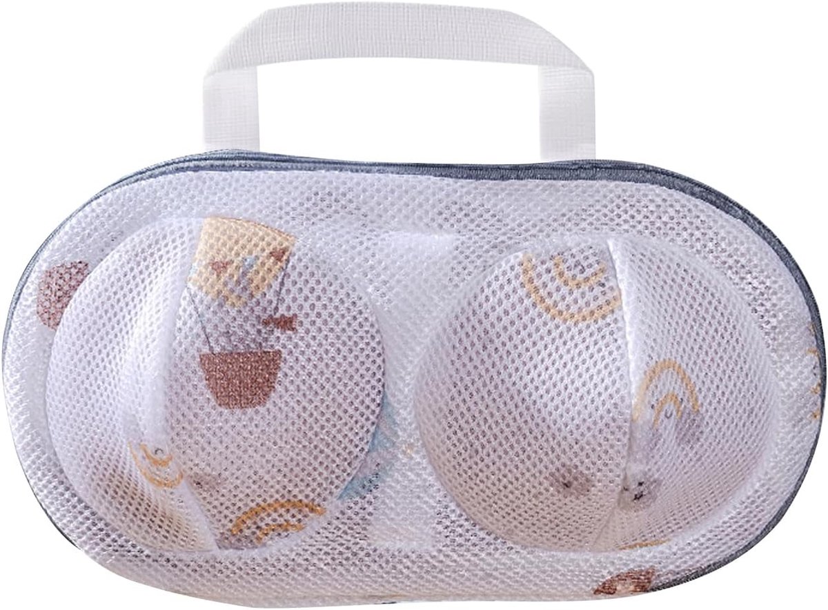 Waszakken Lingerie - Netzak Beschermer - Gevoelige Kleding Wassen - Slijtvast Polyester - 20x34 cm - Gele Ballonnen