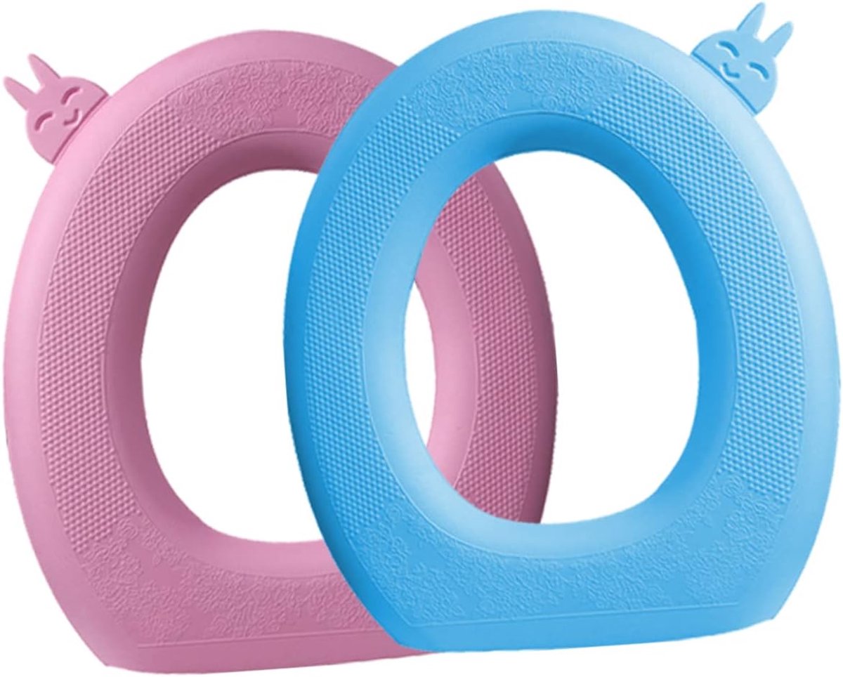 Toilet Zitkussens - Toilet Covers - Comfortabel Zitten - Universeel Verstelbaar - 2 Stuks - Blauw