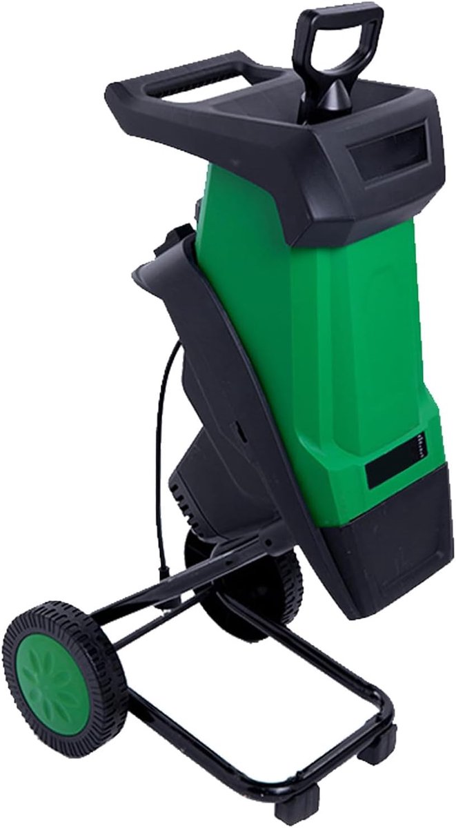 Elektrische Houtversnipperaar - Hakselaar Mulcher - Tuinafval Verwerken - Krachtige 2400W Motor - 40 Mm Takken - Groen