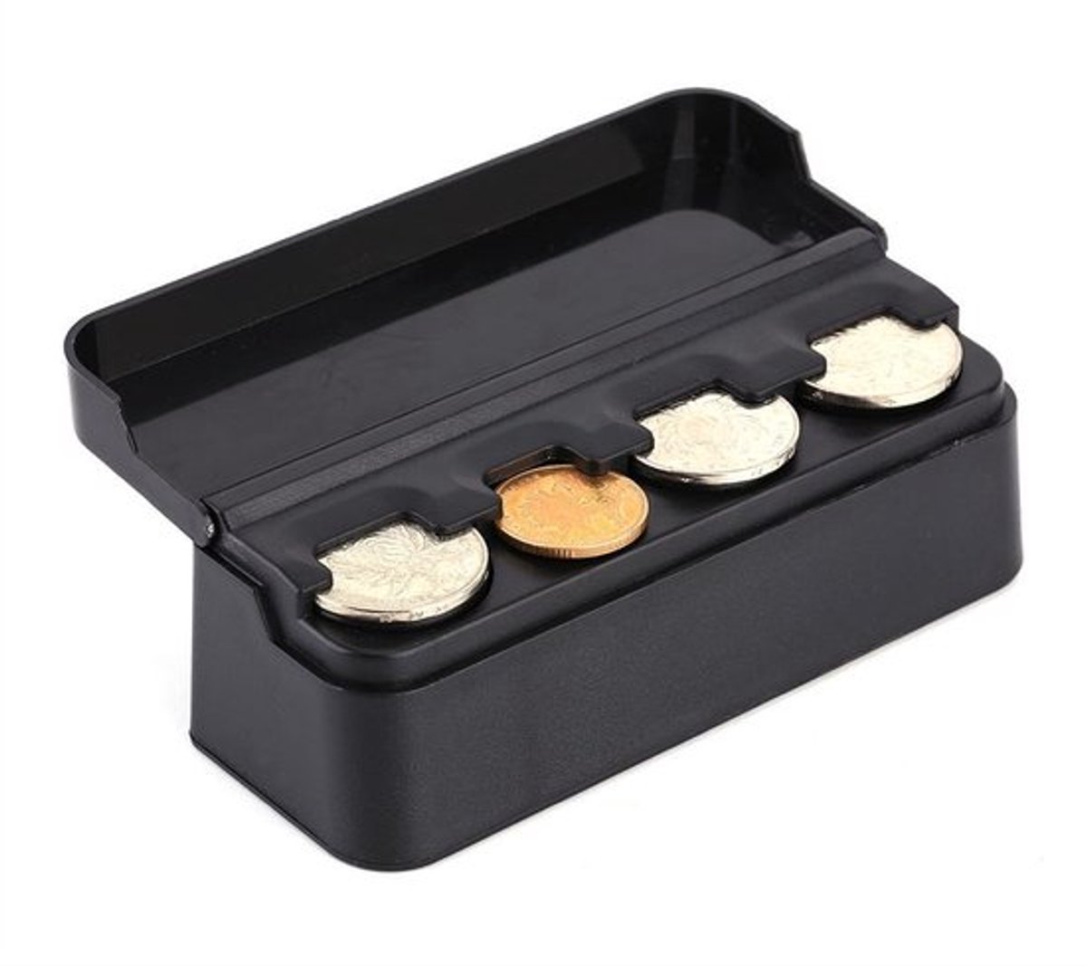 Shopcentral - Coin Box - Euro Coin Dispenser - Praktische opbergoplossing - Zwart
