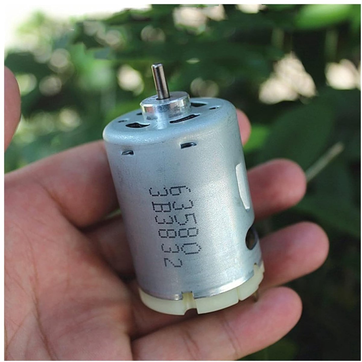 Modelmotor DC - Kleine elektromotor - Hobby projecten - Hoog koppel - 6 Volt - Zilverkleurig