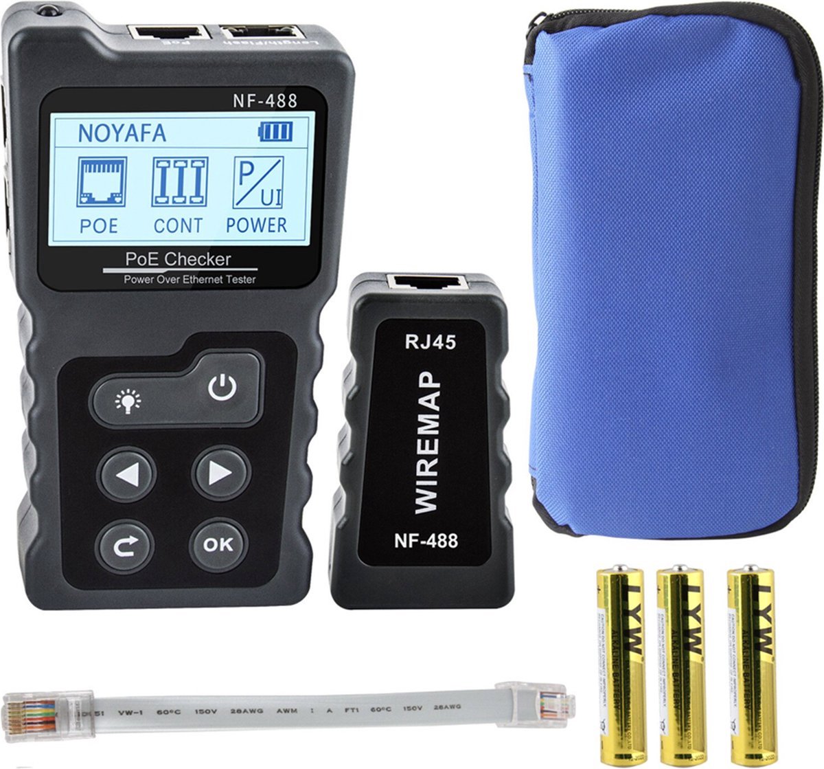 Netwerk kabeltester - met Draadzoeker, Kabelzoeker en UTP Tester set - Voor Dagelijks Gebruik, Thuis en Professioneel Gebruik