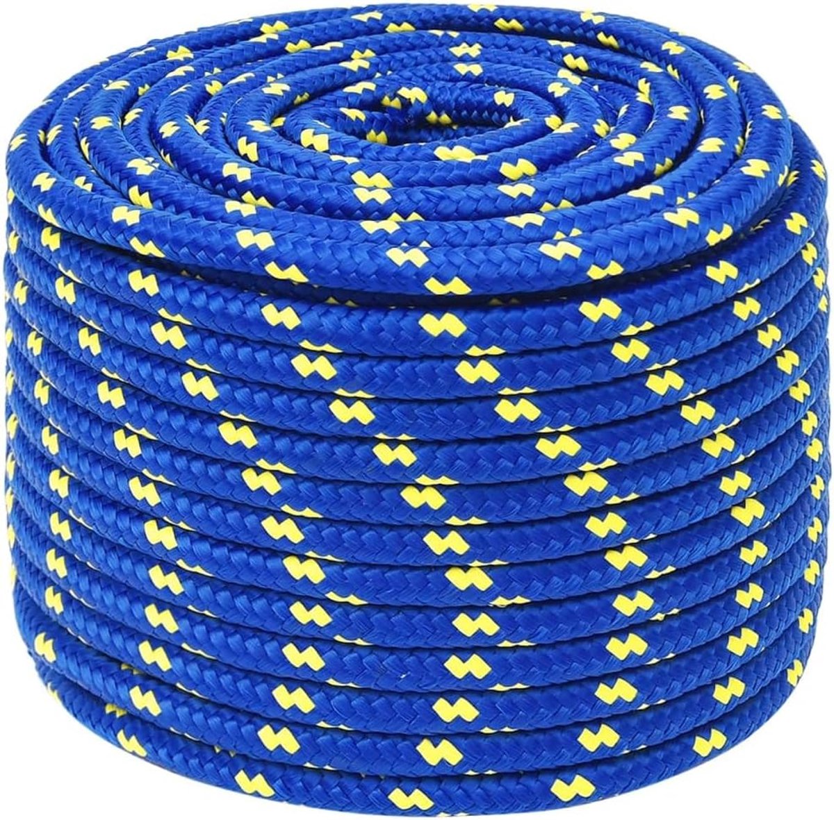 Boottouw - Meertouw Ankerlijn - Boot Vastmaken - Weerbestendig Polypropyleen - 12 mm x 100 m - Blauw