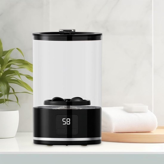 Kleine Wasmachine - Draagbare Wasmachine - Reizen Kamperen - Draadloos Ontwerp - 798 gram - Zwart — afbeelding 3
