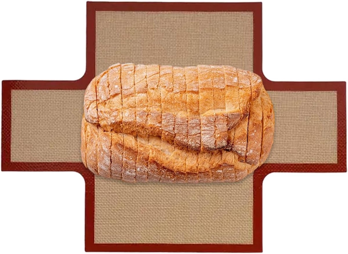 Bakmat Bakplaat inzet Brood bakken Herbruikbaar anti-aanbak 39 x 29 cm Rood
